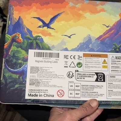 GraceDuck “Dark Light” Magnetic Blocks 150 Piece Building Set New Boxed - Thumbnail 2