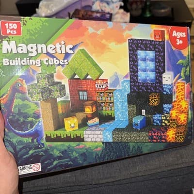 GraceDuck “Dark Light” Magnetic Blocks 150 Piece Building Set New Boxed