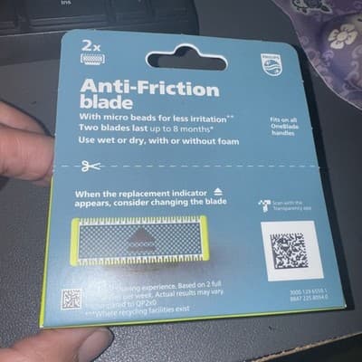 Philips Norelco OneBlade Anti-Friction Blade Replacement – Original Genuine - Thumbnail 2