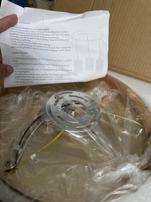 ROMYEAR 3-Lights Gold Crystal Chandelier for Foyer, Hallway, Entryway - Thumbnail 3