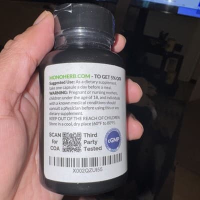 Monoherb Luteolin 100mg 90 Capsules Dietary Supplement NEW Sealed Exp 03/28 - Thumbnail 2