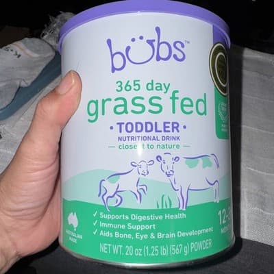 Bubs 365 Grass Fed Toddler Nutritional Drink, Non-GMO Whole Milk-Based Formu...