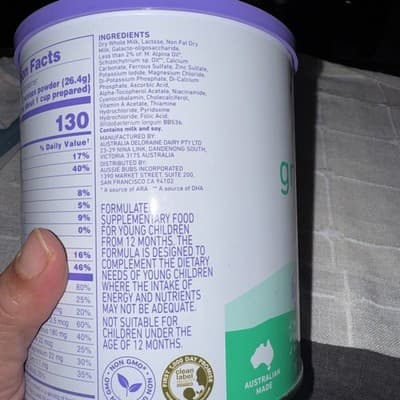 Bubs 365 Grass Fed Toddler Nutritional Drink, Non-GMO Whole Milk-Based Formu... - Thumbnail 5