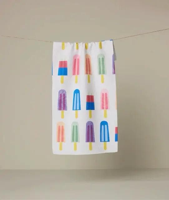 *NEW* Geometry Poppy Popsicles Bar Towel - Image 1