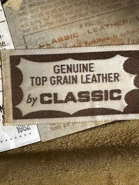 Vintage Classic Leather Rolled Arm Carmel Leather Accent Chair - Thumbnail 5