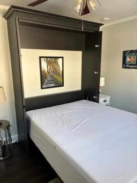 Bestar Versatile Queen Murphy Bed In Deep Gray - Thumbnail 3