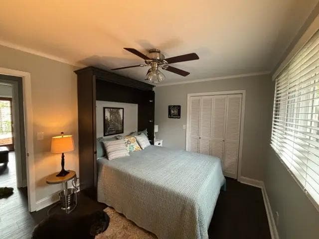 Bestar Versatile Queen Murphy Bed In Deep Gray - Thumbnail 2