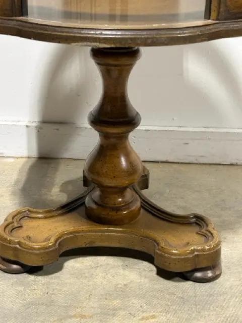 Traditional Vitrine Accent Table with Removable Top - Thumbnail 5