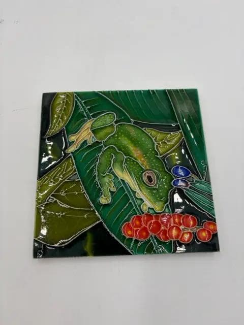 Small Frog Tile Wall Hanginig - Image 1