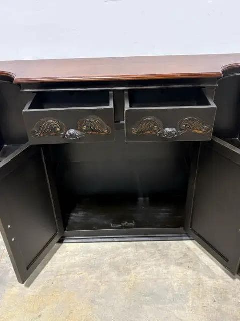 Wooden Entry Table With 2 Drawers And 2 Doors - Thumbnail 2