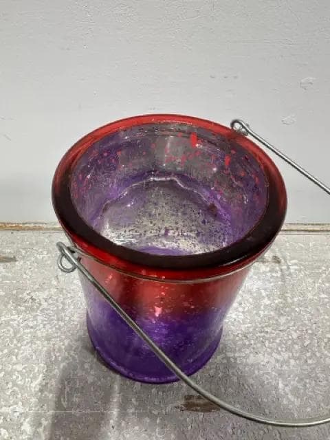 Red And Purple Lantern Candleholder - Thumbnail 2