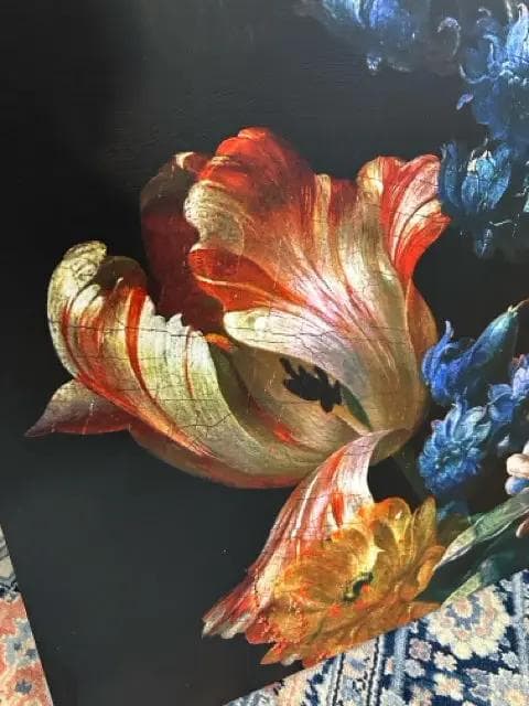 Ballard Designs Fond Noir Floral Canvas Wall Art - Thumbnail 2