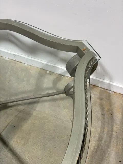 Glass Top Coffee Table With Metal Base - Thumbnail 3