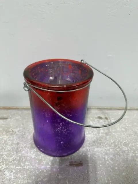 Red And Purple Lantern Candleholder - Image 1