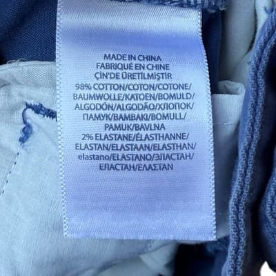 Polo Ralph Lauren Boys Blue Chino Shorts Size 12 Cotton Stretch Flat Front - Thumbnail 5