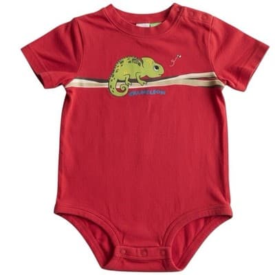 Circo Red Chameleon Baby Bodysuit 24M Short Sleeve Snap Cotton - Image 1