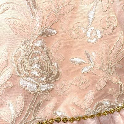 Rare Editions Girls Blush Flower Girl Dress Size 10 Embroidered Tulle Fit Flare - Thumbnail 6