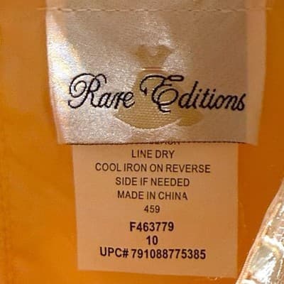 Rare Editions Girls Blush Flower Girl Dress Size 10 Embroidered Tulle Fit Flare - Thumbnail 7