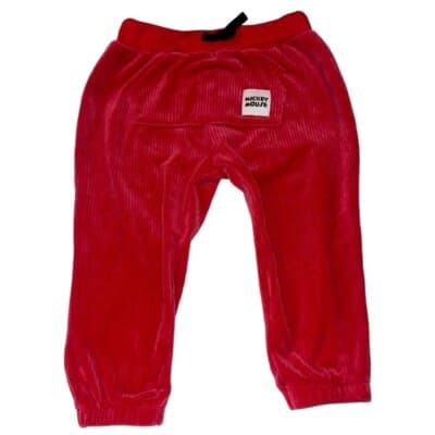 Disney Mickey Mouse Red Velour 2-Piece Set Size 24M Toddler Sweater & Pants - Thumbnail 4
