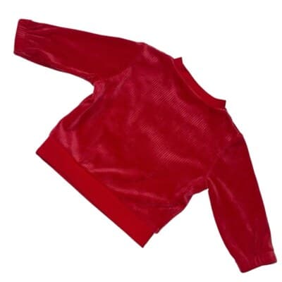 Disney Mickey Mouse Red Velour 2-Piece Set Size 24M Toddler Sweater & Pants - Thumbnail 3