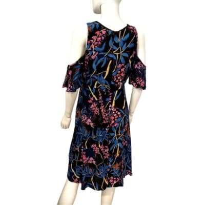 Maeve by Anthropologie Elia Floral Open Shoulder Dress Size 8 - Thumbnail 2
