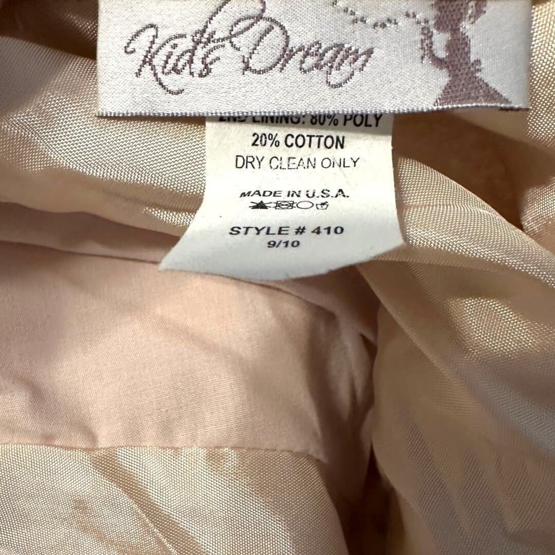 Girls Kids Dream Sequin & Tulle Dress 9/10 Rose Gold & Pink - Thumbnail 3