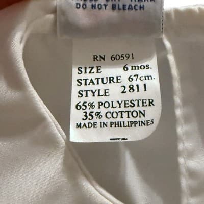 Vintage Petit Ami Baby Boy Romper 6M Blue White Bow Tie Turtle Embroidery - Thumbnail 6