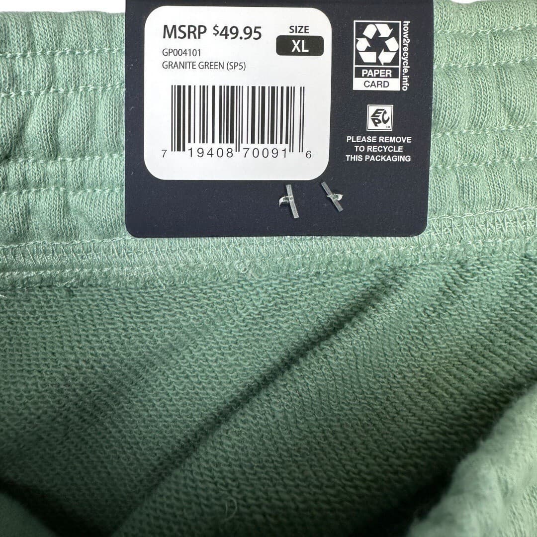 GAP Mens French Terry Shorts Granite Green Size XL - Thumbnail 4