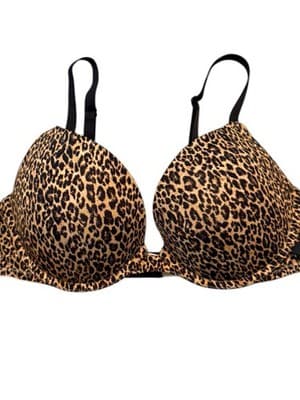 Victoria’s Secret Leopard Print Push Up Bra 36C Animal Print Padded Underwire - Thumbnail 4