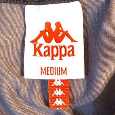 Kappa Logo Print Crop Tank Top Women’s M Black Y2K Streetwear Athletic - Thumbnail 7