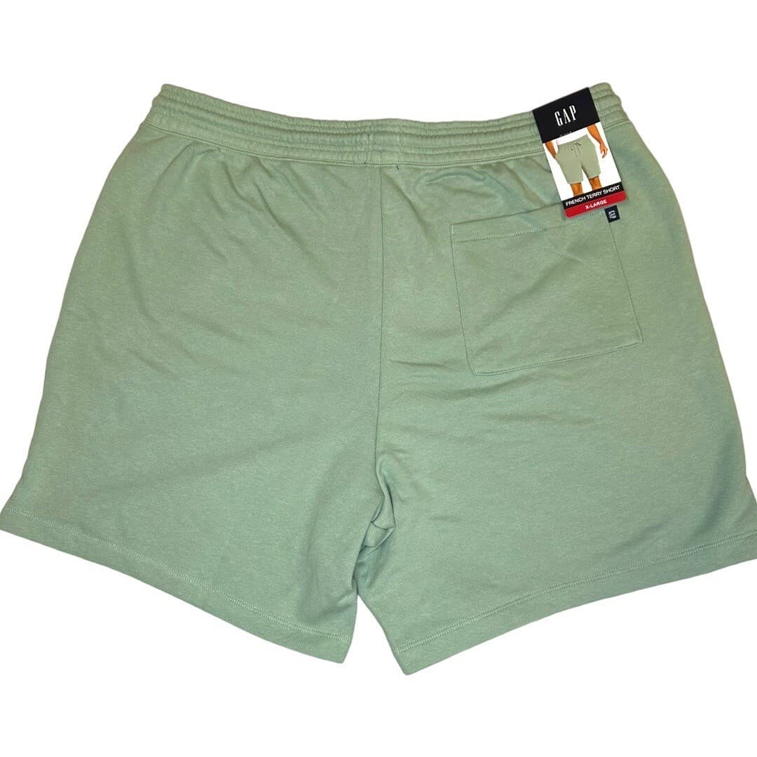 GAP Mens French Terry Shorts Granite Green Size XL - Thumbnail 2