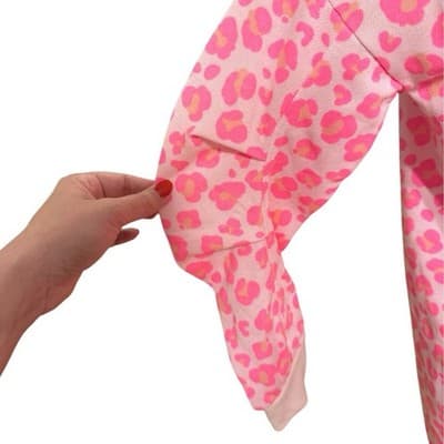 Cabana by Crown & Ivy Women’s Pink Leopard Print Sweatshirt Dress Size L NWT - Thumbnail 6