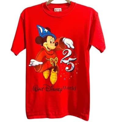 Walt Disney World vintage 90’s 25th Anniversary T-Shirt Small - Image 1