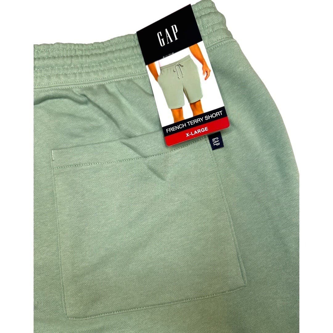 GAP Mens French Terry Shorts Granite Green Size XL - Thumbnail 3