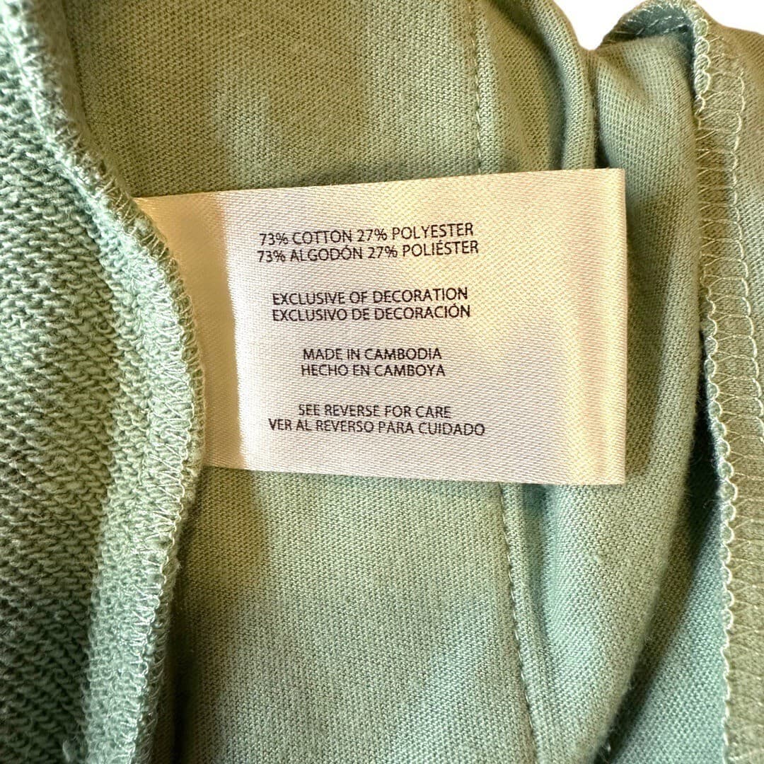 GAP Mens French Terry Shorts Granite Green Size XL - Thumbnail 6