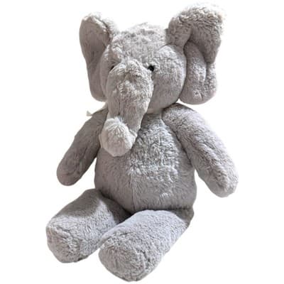 Pottery Barn Kids Gray Plush Elephant Stuffed Animal 16” Nursery Decor Soft Toy - Thumbnail 4