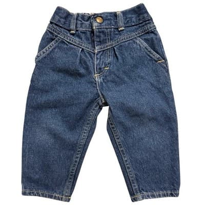 Vintage OshKosh B’Gosh Pink Tag Denim Jeans Toddler Girls 80s 90s Retro - Thumbnail 3