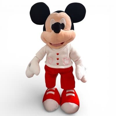 Disney Store Mickey Mouse Red Plush Valentine's Day Love Hearts - Thumbnail 2