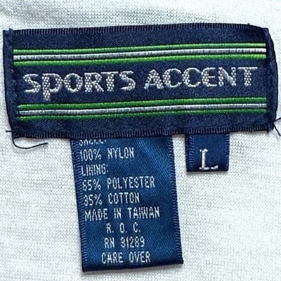 Vintage 80s Sports Accent Colorblock Windbreaker Jacket Large - Thumbnail 9