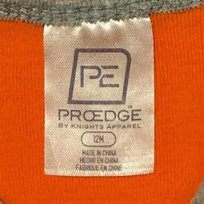 Florida Gators Baby Bodysuit 12M ProEdge NCAA Orange Bodysuit Gray Trim - Thumbnail 3