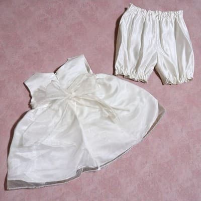 Jayne Copeland 3M Ivory Baptism Easter Wedding Dress w Bloomers Set - Thumbnail 3