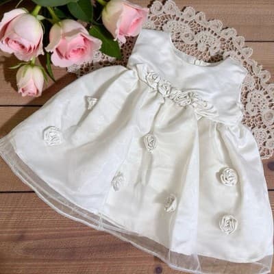 Jayne Copeland 3M Ivory Baptism Easter Wedding Dress w Bloomers Set - Image 1