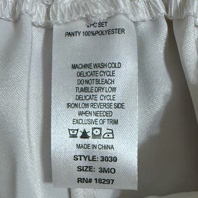 Jayne Copeland 3M Ivory Baptism Easter Wedding Dress w Bloomers Set - Thumbnail 9