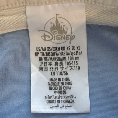 Disney Mickey Mouse Rugby Shirt Size XS 110 Blue Cream Embroidered Pullover Kids - Thumbnail 8