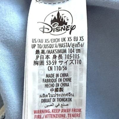 Disney Mickey Mouse Rugby Shirt Size XS 110 Blue Cream Embroidered Pullover Kids - Thumbnail 9