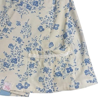 SweetHoney Girls Size 10Y Blue Floral Button Front Cottagecore Dress - Thumbnail 3
