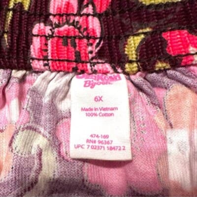 OshKosh B’gosh Floral Corduroy Skirt - 6X - Thumbnail 4