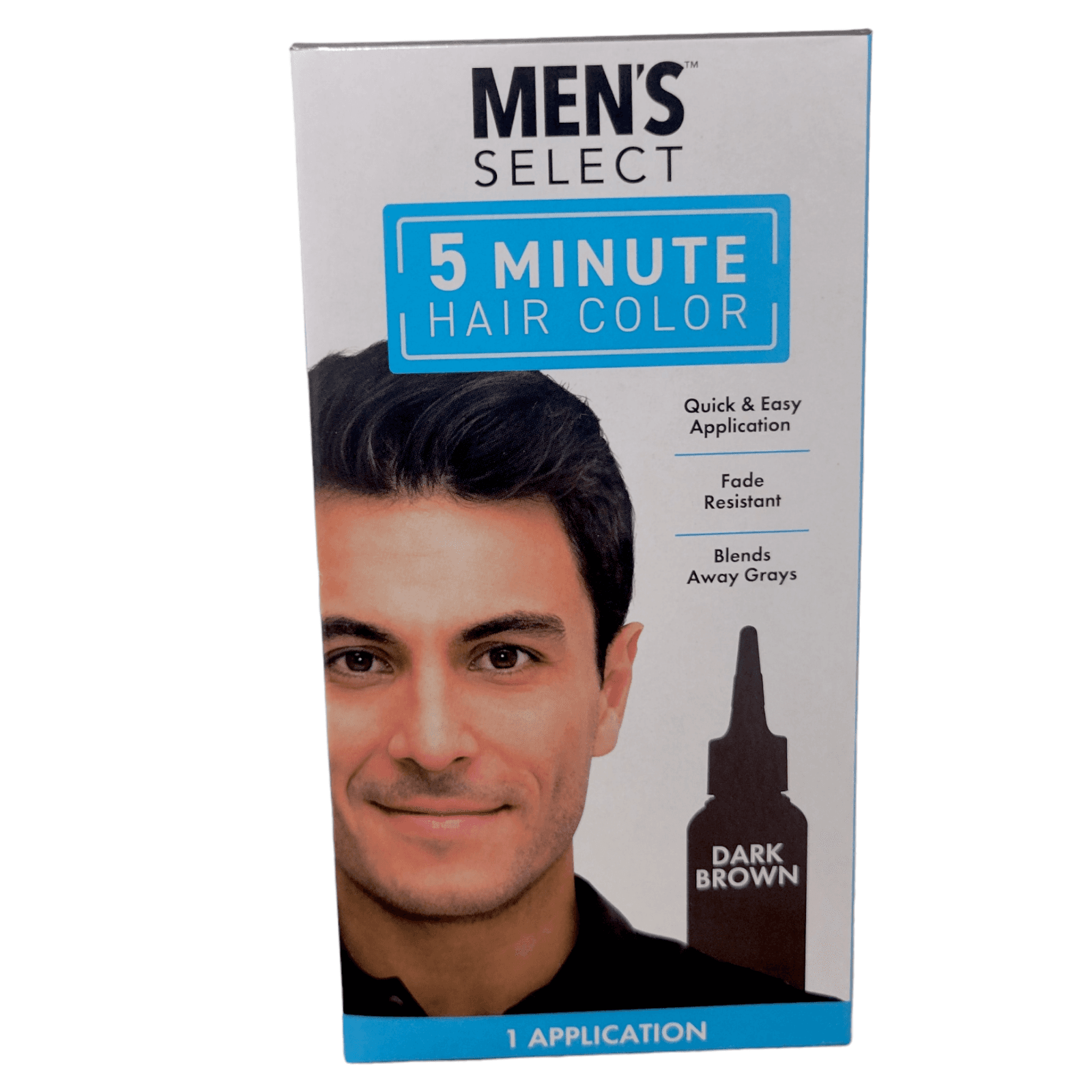 Men's Select 5 Minute Hair Color Dye DARK BRWON - Image 1