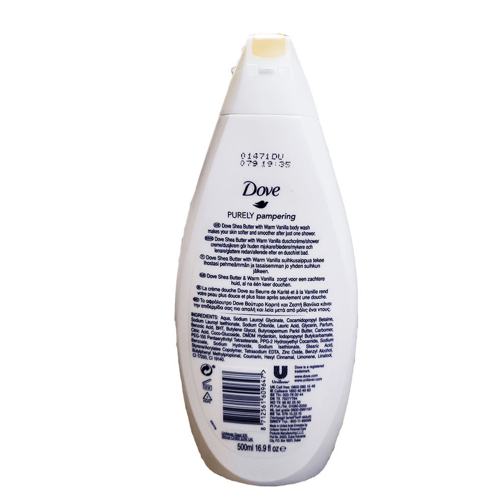 Dove Nourishing Body Wash with Shea Butter and warm vanilla 750ml / 25.36 oz,ORG - Thumbnail 2