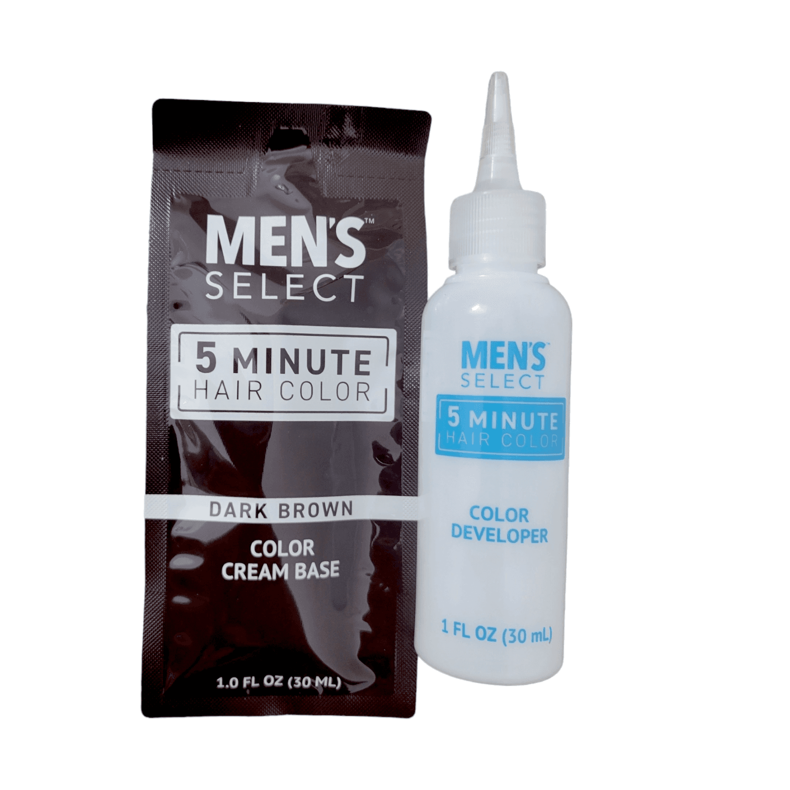 Men's Select 5 Minute Hair Color Dye DARK BRWON - Thumbnail 4
